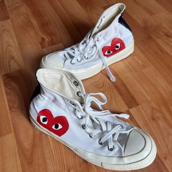 High Top Poshmark Comme Des Garcons Comme Des Garcons Converse